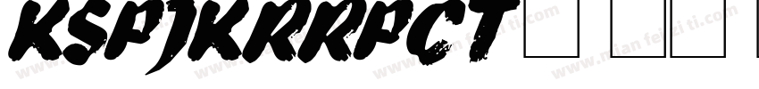 KSPJKRRPCT0 18 00字体转换